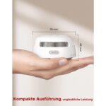 Sechs weisse X-Sense XS01-WX WLAN-Rauchmelder mit runder Testtaste in der Mitte