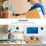 TECKNET Funk-Türklingel Set mit zwei Klingeltastern und vier Steckdosen-Empfängern
