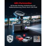 REDTIGER F7N Touch Dashcam mit Touchscreen und separater Heckkamera