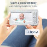 Babysense HDS2 Babyphone mit 5-Zoll-Elterneinheit und schwenkbarer Kamera mit Nachtlicht