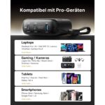 INIU P63 Powerbank mit 25000 mAh, Digitalanzeige und drei Anschlüssen