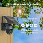 Xega S20 Überwachungskamera mit Solarpanel und schwenkbarem Kopf an einer Hauswand