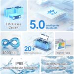 Redodo 12V 100Ah LiFePO4-Untersitz-Akku mit Bluetooth