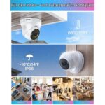 ZOSI C225 PoE-Überwachungsset mit vier 5-MP-Dome-Kameras und 8-Kanal-Rekorder mit 2 TB