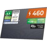 Solarway 460-W-Solarmodul bifazial in Glas-Glas-Bauweise mit Aluminiumrahmen
