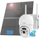 Xega 4G-Überwachungskamera mit SIM-Karte, Solarpanel und Akku für Standorte ohne Strom
