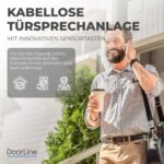 Telegärtner DoorLine Slim DECT Türstation mit Echtglasfront in Anthrazit