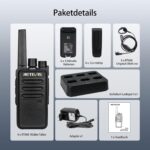 Retevis RT668 Funkgeräte-Set mit sechs Geräten und Sechsfach-Ladestation