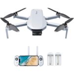 Potensic ATOM 4K Drohne mit 3-Achsen-Gimbal, zusammengefaltet und im Flug