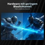 KTC H27T6: weisser 27-Zoll-Gaming-Monitor auf höhenverstellbarem Standfuss, Frontansicht.