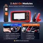 LAUNCH CRP123X V2.0 OBD2-Diagnosegerät als Handgerät mit 5-Zoll-Display, Frontansicht.