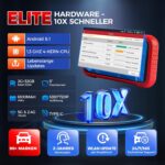 LAUNCH CRP123E V3.0 OBD2-Diagnosegerät mit 5-Zoll-Display und OBD2-Anschlusskabel.