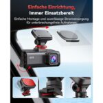 REDTIGER F7N Dashcam 4K mit GPS-Halterung