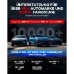 MUCAR 892BT OBD2-Diagnosegerät mit 8-Zoll-Tablet, Bluetooth-Dongle und Zubehör