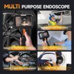FOXWELL Y400 Endoskopkamera mit 4,3-Zoll-Display und 6,2-mm-Sonde mit beweglichem Kamerakopf