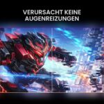 KTC H25X7 Gaming-Monitor mit 24,5 Zoll in Grau, schmaler Rahmen und Standfuss, Frontansicht