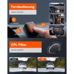VANTRUE N5 Dashcam mit vier Kanälen