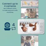 Babysense HDS2 Babyphone mit 5-Zoll-Elterneinheit und schwenkbarer Kamera mit Nachtlicht