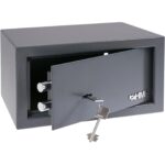 HMF Möbeltresor 49204-11 in Anthrazit mit Doppelbartschloss, Aussenmass 45 x 25 x 36,5 cm
