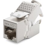 48 deleyCON Keystone Module CAT 6a STP mit RJ45-Buchse und LSA-Klemmleiste