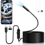 Endoskopkamera W400-B mit Doppellinse und LED-Beleuchtung am 5 m langen halbstarren Kabel