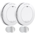 XINDUM SM01 Rauchmelder 3er Set mit Magnethalterung und fest verbauter 10-Jahres-Batterie