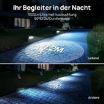 Linkind StarRay Solarstrahler mit Bewegungsmelder auf Erdspiess, 2er-Pack