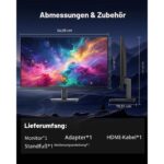 KTC 27-Zoll-Monitor mit QHD-Auflösung und mattem IPS-Panel auf dem Schreibtisch