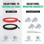 ECO-WORTHY 170-W-Solarpanel mit 30-A-Laderegler