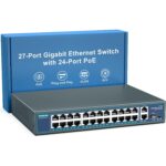 YuanLey 18-Port Gigabit-PoE-Switch mit 250 W Budget und VLAN-Trennung im Metallgehäuse