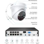 ZOSI C225 PoE-Überwachungsset mit vier 5-MP-Dome-Kameras und 8-Kanal-Rekorder mit 2 TB