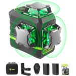 LasGoo LG-3D Linienlaser mit drei 360-Grad-Ebenen in grünem Strahl