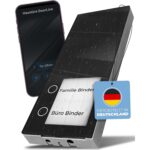 Telegärtner DoorLine Slim DECT Türstation mit Echtglasfront in Anthrazit