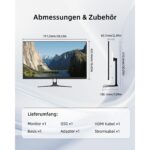 KTC H32D6 Monitor mit 32 Zoll und WQHD-Auflösung in weissem Gehäuse