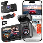 REDTIGER F17 3-Kanal-Dashcam mit Innenraumkamera