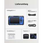 TOPDON AD600S OBD2-Diagnosegerät mit 5-Zoll-Touchscreen und OBD-Anschlusskabel