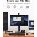 OBSBOT Tiny 2 Lite 4K-PTZ-Webcam mit beweglichem Zwei-Achsen-Gimbal
