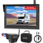AUTO-VOX SOLAR5 Funk-Rückfahrkamera mit Magnethalter und 7,2-Zoll-Monitor