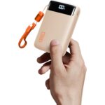 INIU P51 Powerbank 20000 mAh in Blau mit Digitalanzeige und zwei USB-C-Anschlüssen