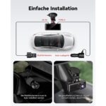REDTIGER F7N Touch Dashcam mit Touchscreen und separater Heckkamera