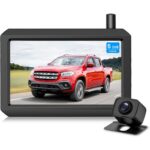 AUTO-VOX W7 Rückfahrkamera-Set mit 5-Zoll-Monitor und kabelloser Kamera für das Nummernschild
