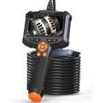 AOPICK Endoskopkamera mit 4,3-Zoll-Display, 8-mm-Kamerakopf und halbstarrem Kabel