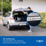 Tapo C51A Überwachungskamera in Weiss mit schwenkbarem Kamerakopf und Montagefuss