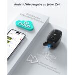 COOAU C4 Überwachungskamera in Schwarz mit Solarpanel für den Aussenbereich