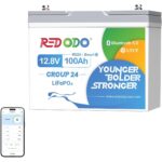 Redodo 12V 100Ah LiFePO4-Untersitz-Akku mit Bluetooth