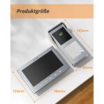 TMEZON 2-Draht Video-Türsprechanlage mit 7-Zoll-Monitor