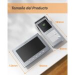 TMEZON Video-Türsprechanlage für Zweifamilienhaus mit zwei Monitoren
