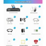ZOSI C225 PoE-Überwachungsset mit vier 5-MP-Dome-Kameras und 8-Kanal-Rekorder mit 2 TB