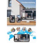 Jennov WLAN-Überwachungsset mit vier schwenkbaren 5-MP-PTZ-Kameras und automatischer Verfolgung