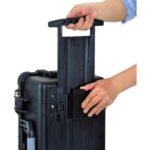 MEIJIA wasserdichter Hartschalenkoffer IP67 mit Rollen, Teleskopgriff und Würfelschaum